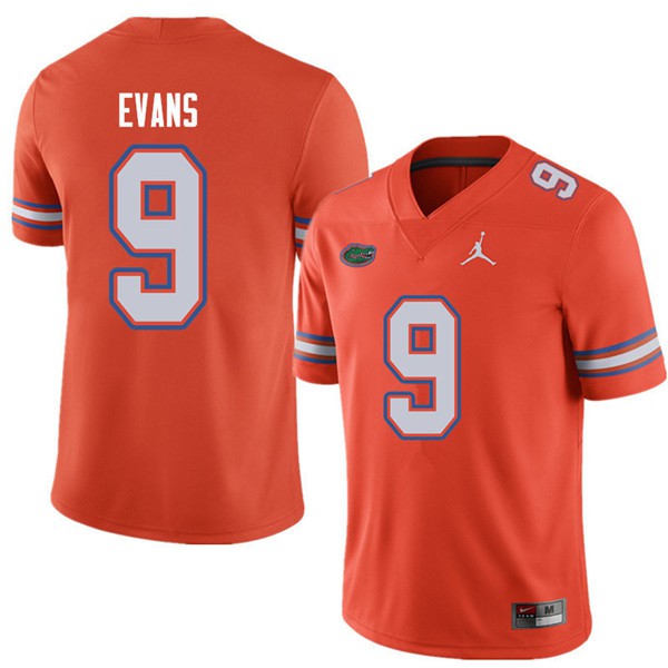 Jordan Brand Men #9 Josh Evans Florida Gators College Football Jersey Orange
